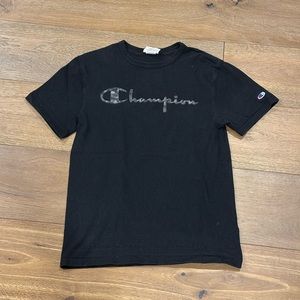 COPY - Champion Shirt Short Sleeve Black Logo Men’s Size Small
